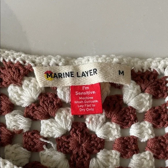 Brown and White Crochet Dress - Picture 2 of 8